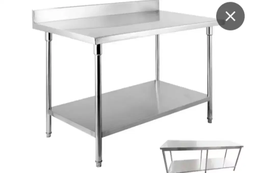 1 unit meja dapur stainless steel