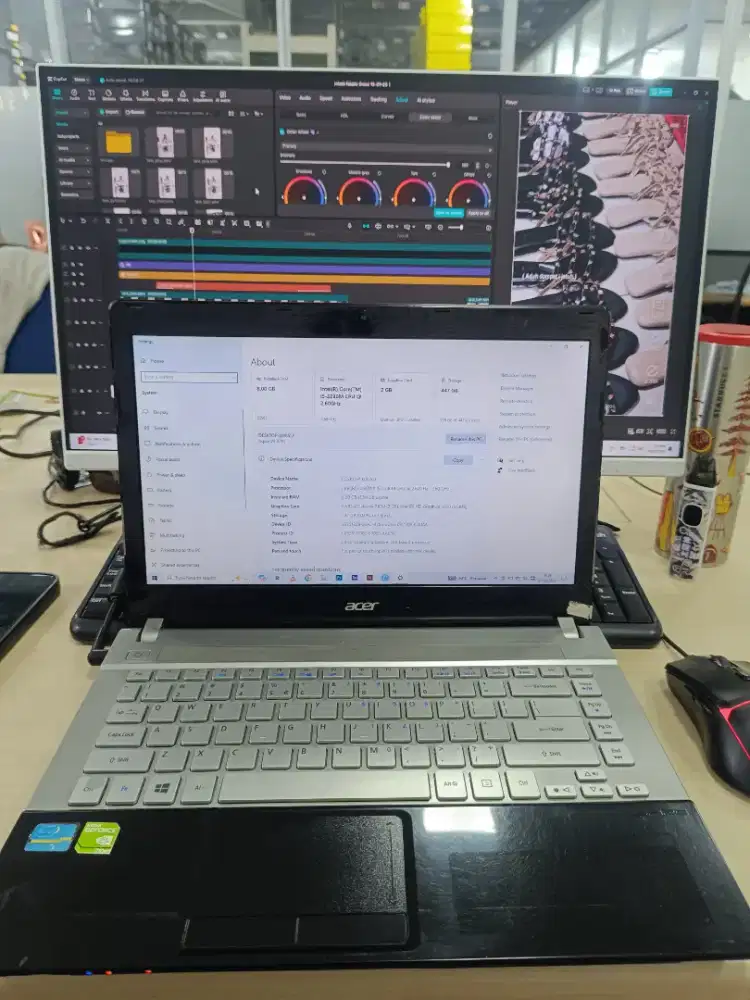 Jual aja nihh Laptop Acer I5 spek design