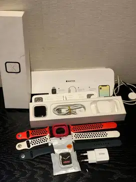 apple watch 4 44mm silver fullset ori Murah Jual Cepat