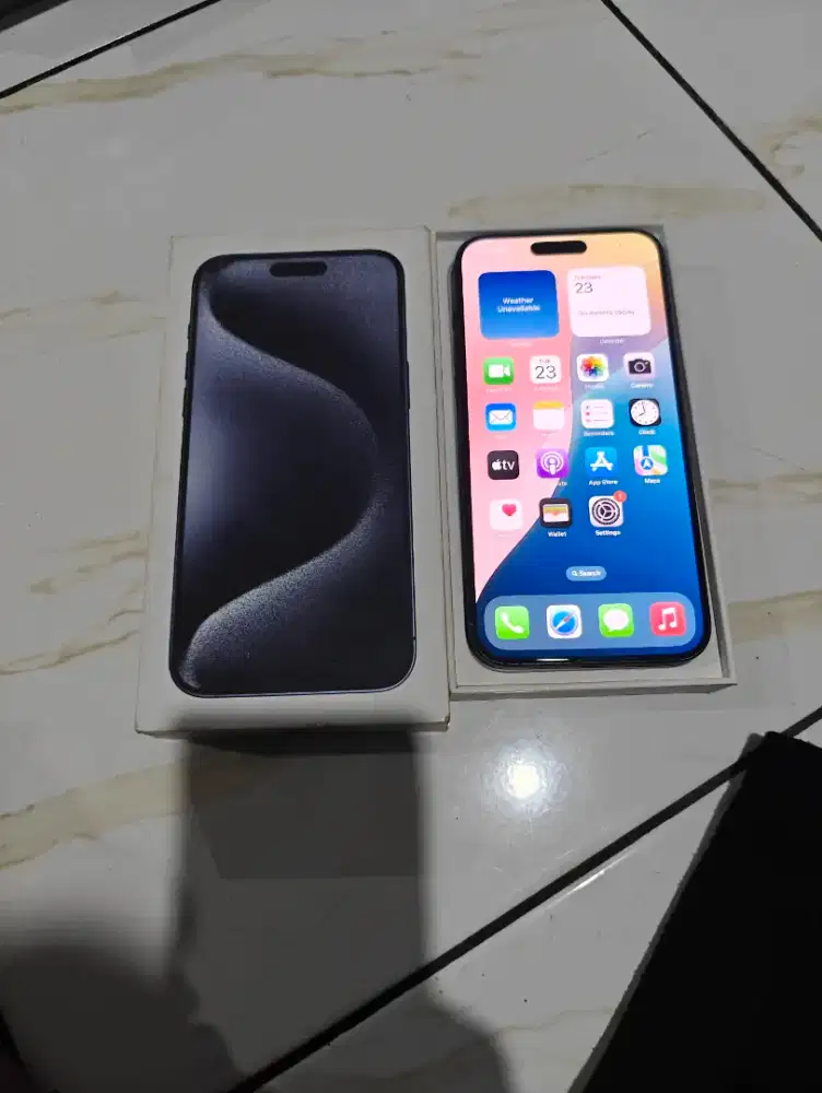 iPhone 15 promax 256GB blue titanium ex iBox