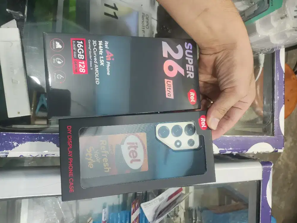 Itel s26 ultra 8/128 garansi resmi free case Diy case display