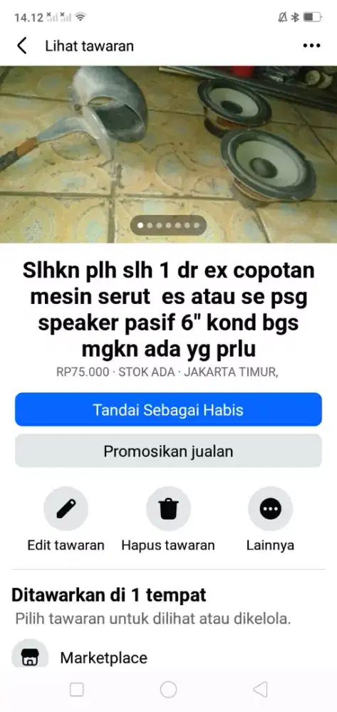 Slhkn lh slh 1 dr SE psg speaker pasif 6atau sblh nya hrg murah cpt