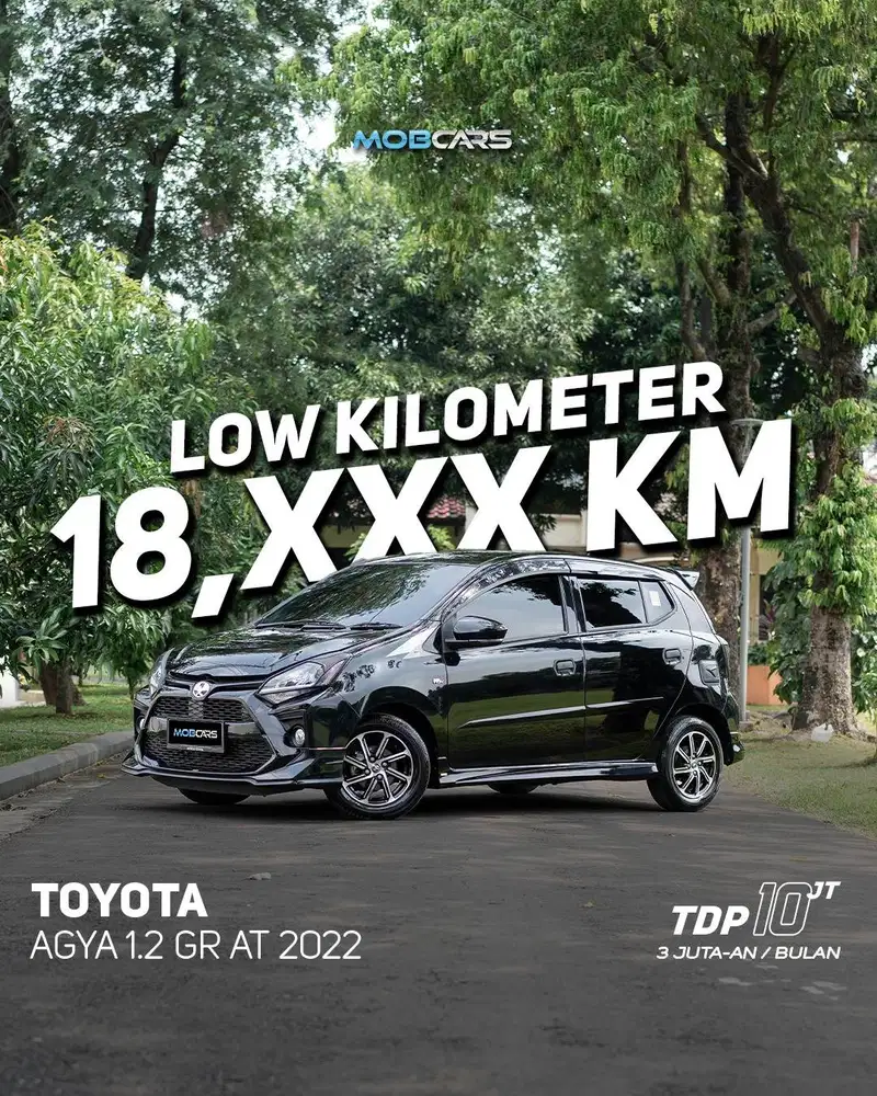FREE BBM FULL TANK AGYA 1.2 GR AT MATIC 2022 HITAM