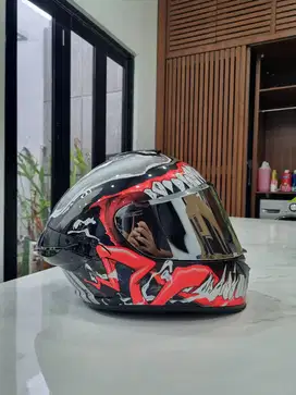 Helm Fullface NHK Mark 1 Motif Venom Mulus Dari Baru