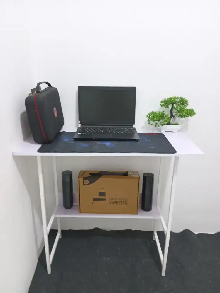 Meja Belajar / Meja Kerja Minimalis Putih