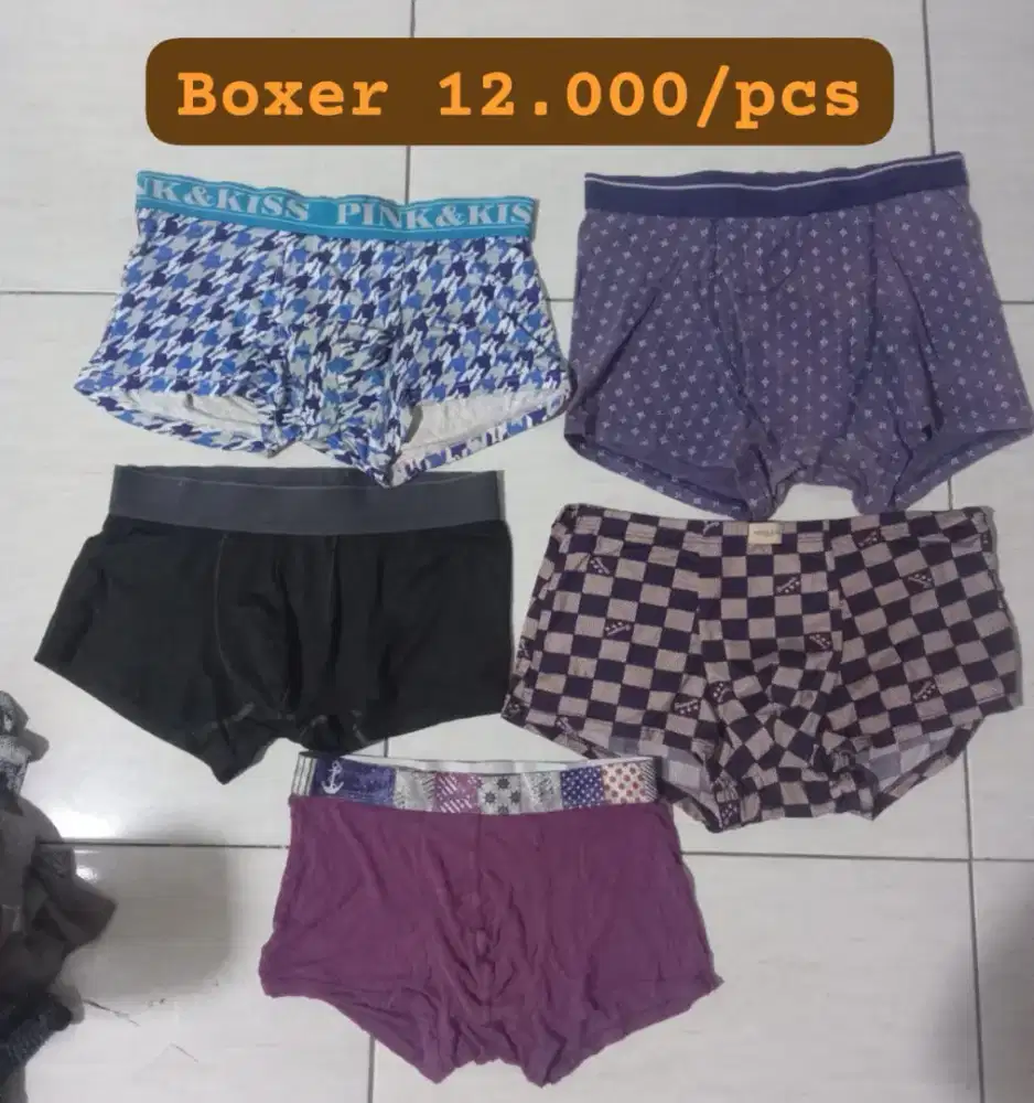 Celana boxer pendek pria