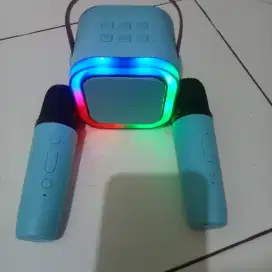 Speaker bluetooth portable+ mic wireless. Normal cek sepuasnya.