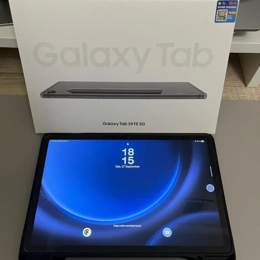 Samsung Galaxy Tab S9 FE 5G Fullset Mulus – 4,9 Juta Bogor