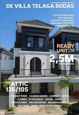 Siap Huni! Rumah 3 Lantai Mewah di De Villa Telaga Bodas