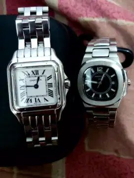 CARTIER & Patek Philippe Likenew Jam Wanita Vuitton Hermes Gucci Prada