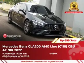 [ GARANSI 5TH ] Mercedes Benz Mercy CLA200 AMG AT Hitam 2022 2023