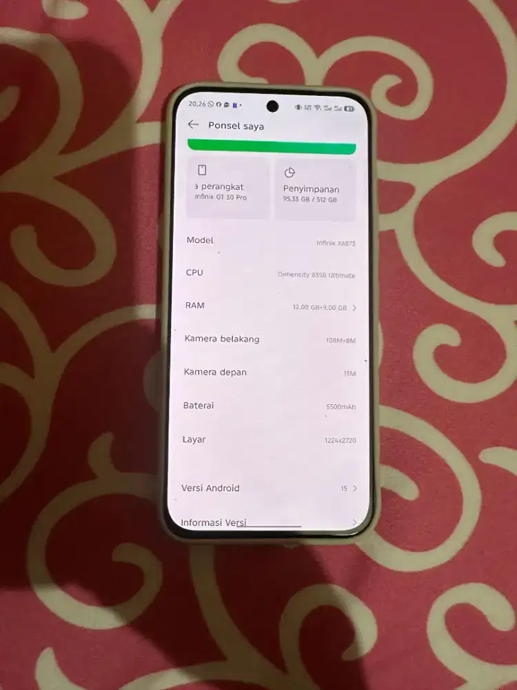 infinix gt 30 pro ram 12/512gb