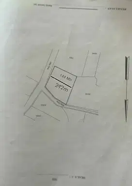 Tanah shm  pojokan