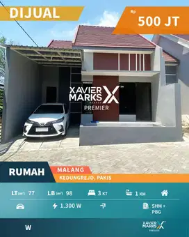 Dijual Rumah Baru Minimalis Modern Daerah Kedungrejo, Pakis Malang
