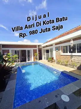 Dijual Villa Asri + Kolam Renang Di Giripurno Kec. Bumiaji Kota Batu