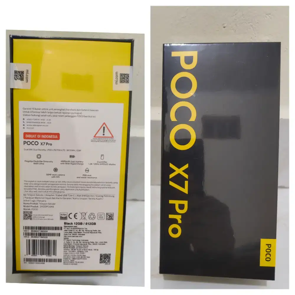 Poco x7 pro 12/512 garansi resmi BNIB