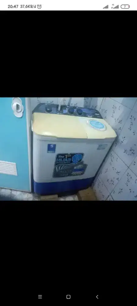 mesin cuci 1 tabung aqua