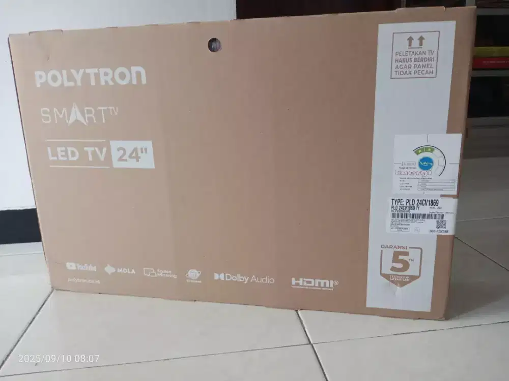 Smart TV 24 Polytron Digital Tv YouTube/Baru,Garansi Resmi dan Tukar+