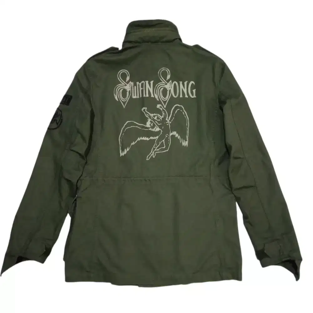 LED-ZEPPELIN by The COUPPLE Canvas M65 Parka Military Style Jacket