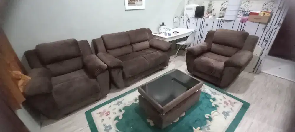 Jual Cepat Sofa Bludru Coklat Tua Mewah
