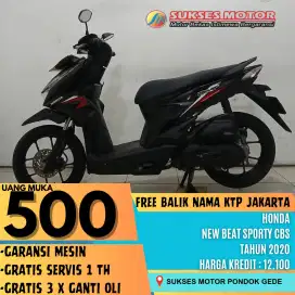 HONDA BEAT SPORTY CBS TAHUN 2020 FREE BALIK NAMA