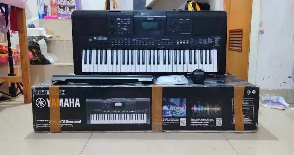 Yamaha PSR E-463 lengkap, bisa flash disk
