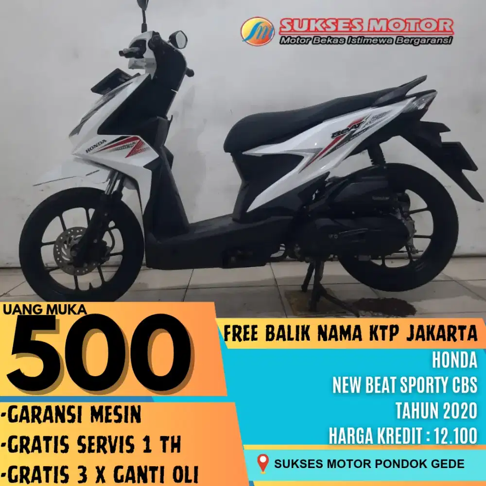 DP 500 RIBU HONDA BEAT SPORTY CBS TAHUN 2020