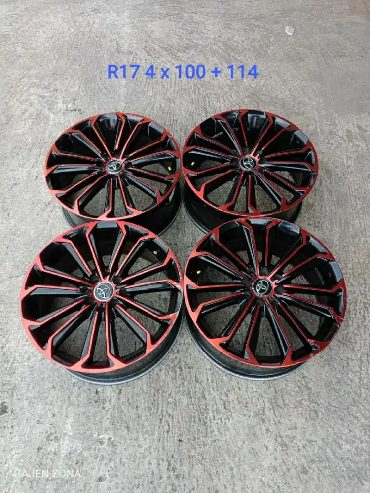 Rep OEM TOYOTA ALTIS R17 pcd 4 x 100 + 114 lebar 7 offset 38