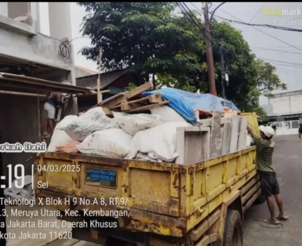 Jasa pembuangan puing, sampah proyek,pengurugan,galian kolam.dll