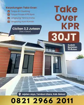 Oper Kredit Rumah Siap Huni di Bekasi