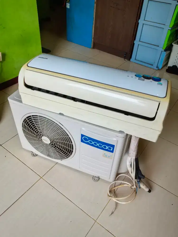 Jual murah AC 3/4 PK apaadanya, indor sanken dan outdoor coocaa