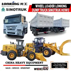 Wheel Loader Lonking dan Dump Truck Sinotruk Howo Ready Stock Garansi