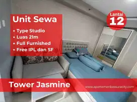 sewa Studio Furnished apartemen Bassura City tower Jasmine