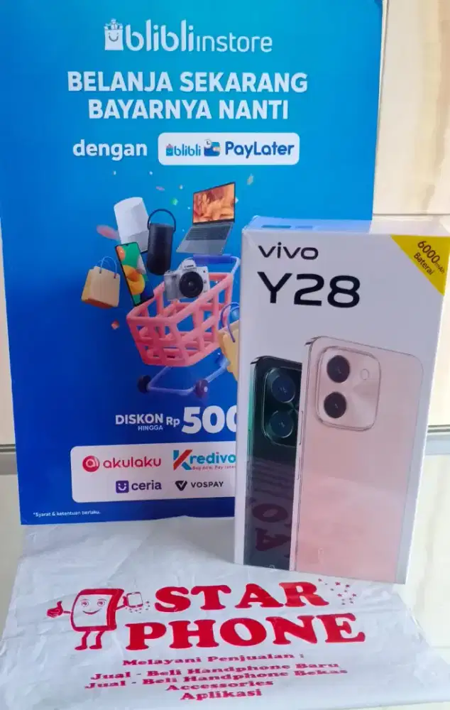 Vivo y28 6/128 new resmi