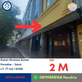 MP/LLG5198 LELANG 21 OKTOBER 2025. ruko jl paradise 22 rukan Nirwana Sunter Asri blok A kavling no 84, kel sunter agung, kec tanjung priok, jakarta utara