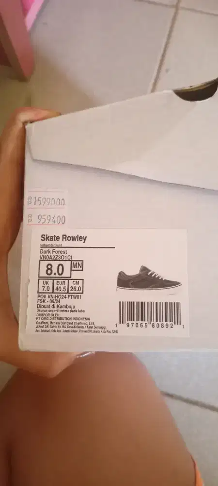 JUAL CEPET ORIGINAL VANS SKATE ROWLEY DARK FOREST