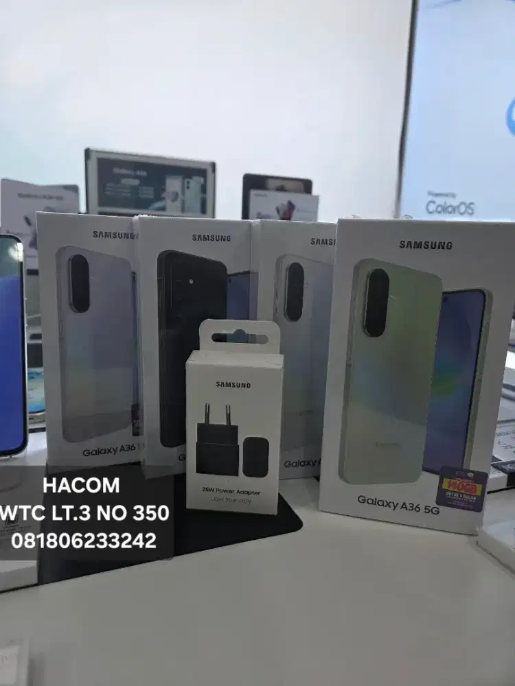 Samsung A36 5G 8+8/256 Baru FREE ADAPTOR 25WATT ORI TERMURAH