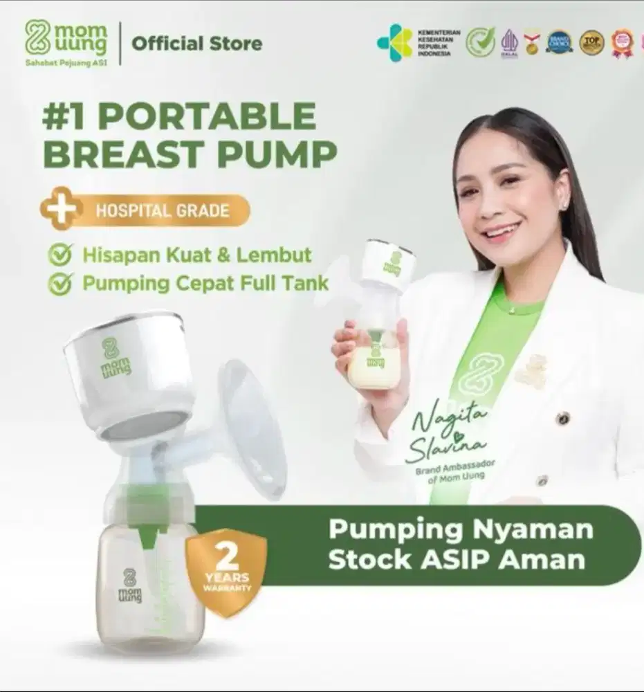 POMPA ASI Portabel Dual Mode dari MOM UUNG, Kondisi BARU masih SEGEL