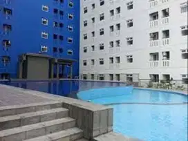 Apartemen Studio Fully Furnished, View Kolam Renang–Green Pramuka City