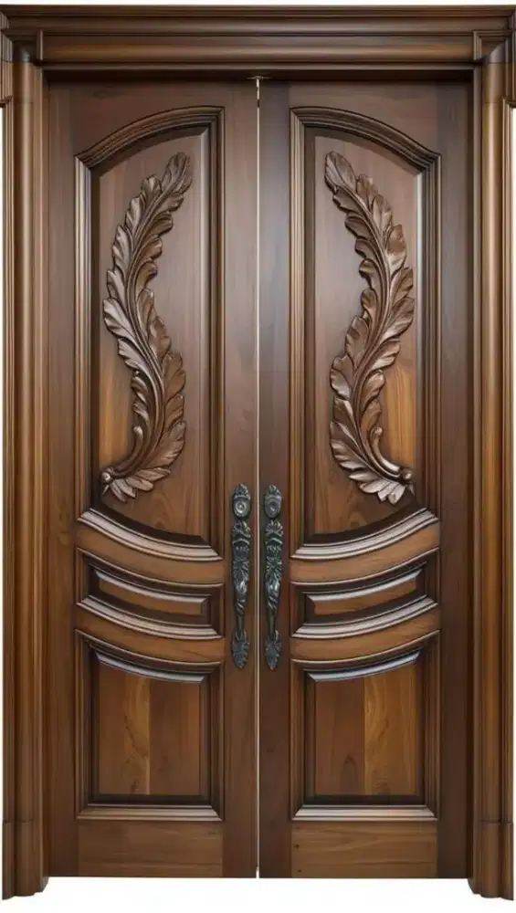 Pintu jati minimalis