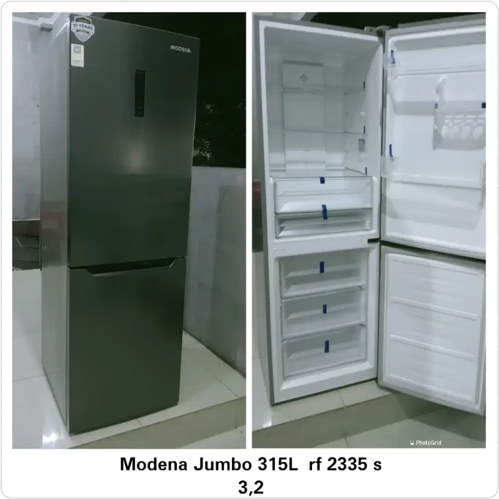 Kulkas 2 Pintu Besarrr 315L Modena
