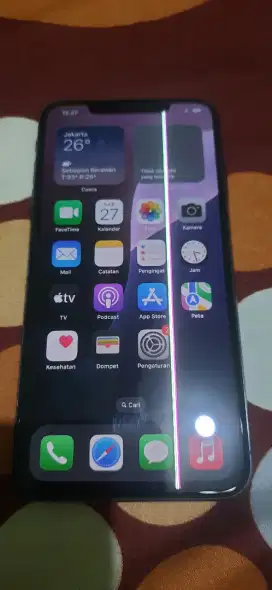 Iphone xs max  byp455 512 gb minus lcd garis