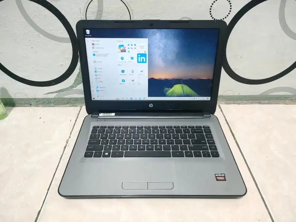 Laptop HP 14 -AMD Radeon 7410 -HDD 500GB -RAM 4GB -Body BAGUS -GRESS