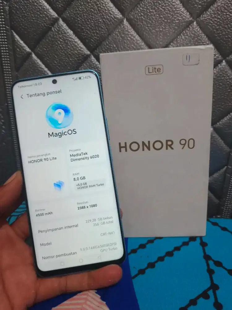 HONOR 90 lite 5g ram 8/256 lengkap