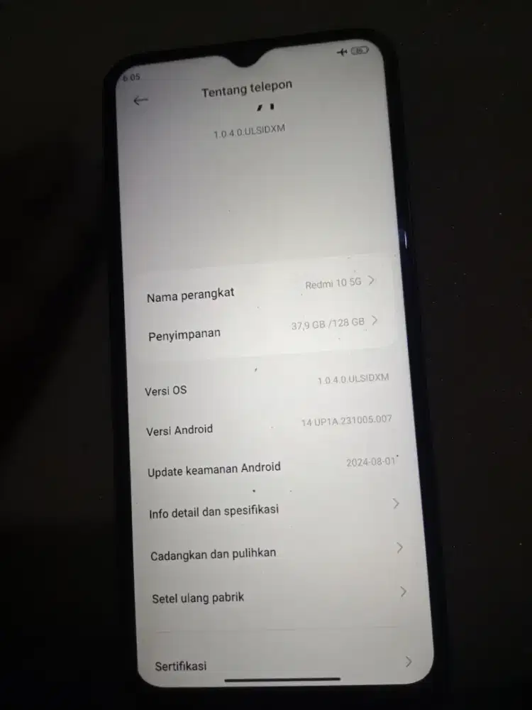 Redmi 10 5g Batangan