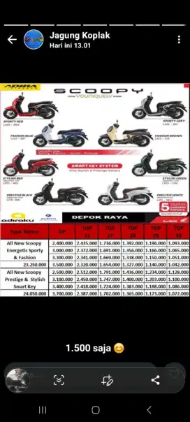 Promo terbaru honda scoopy