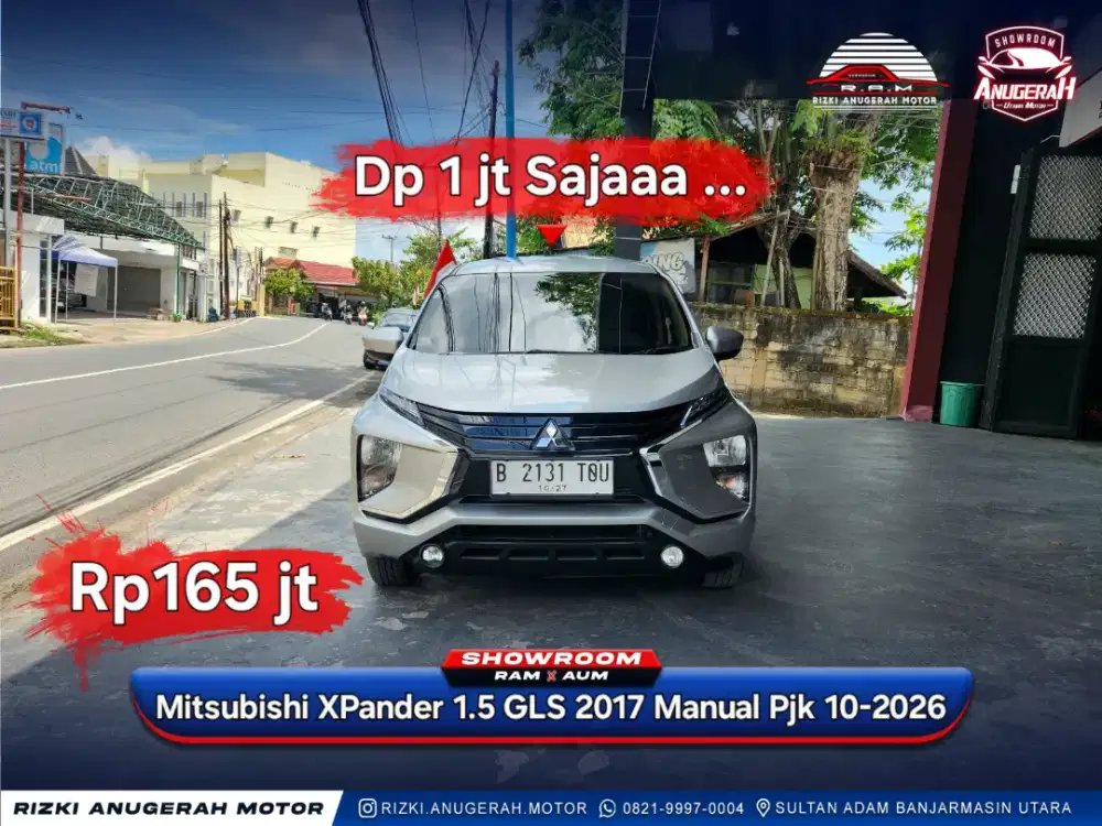Dp 1jt XPander 1.5 GLS MT 2017 Pjk 10-2026
