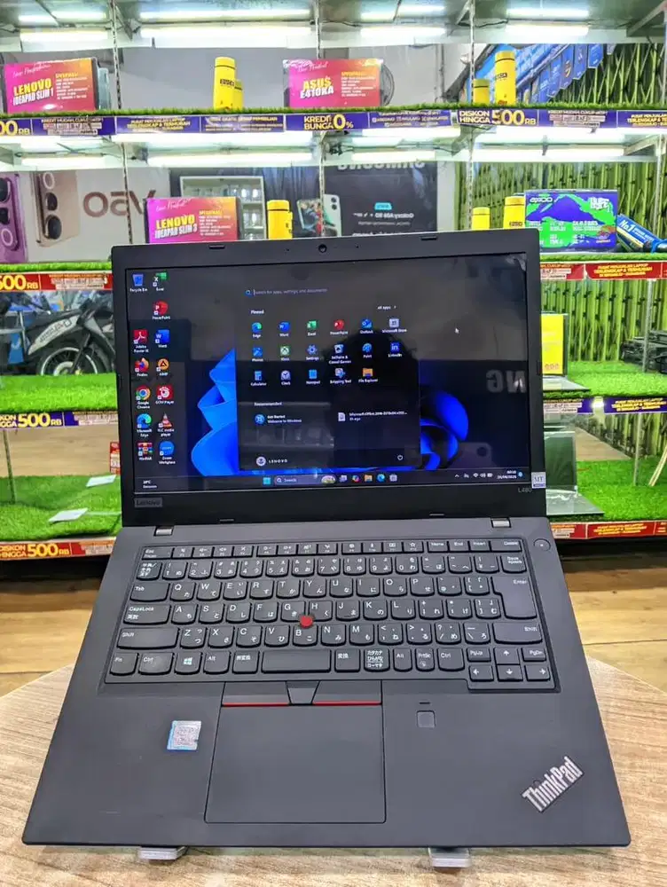 Laptop lenovo thinkpad L480 i5 ram 8 bisa buat editing Harga nego