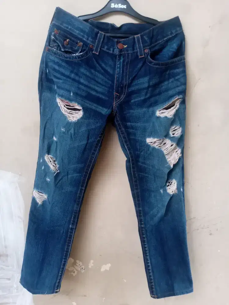 True Religion ripped jeans