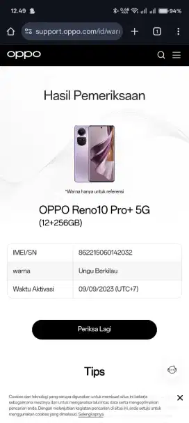 Jual Oppo Reno 10 Pro Plus